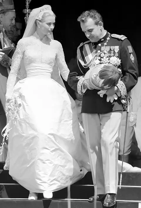 La boda de Grace Kelly y el príncipe Rainiero en Mónaco, 1956
