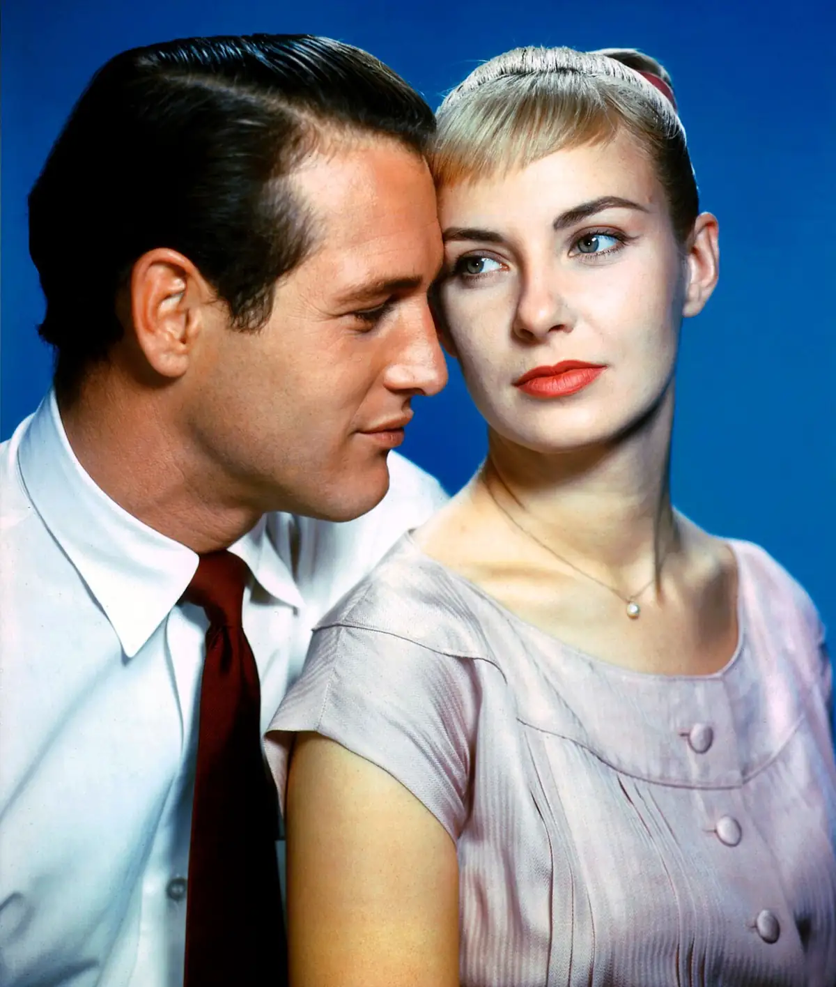 Paul Newman and Joanne Woodward in a 1958 studio portrait, the year they married.
