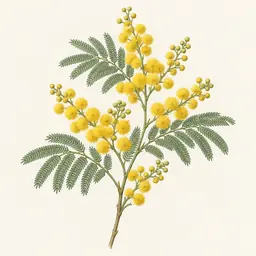 Acacia (ilustración botánica)