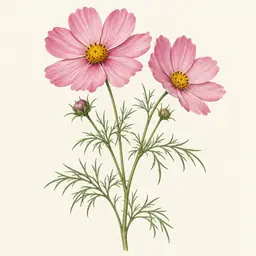 Cosmos (ilustración botánica)