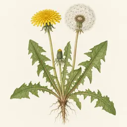 Diente de León (ilustración botánica)