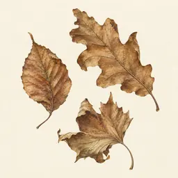 Hojas Secas (ilustración botánica)