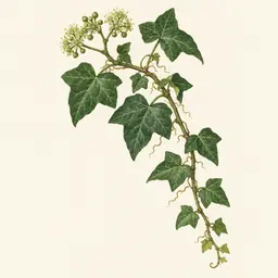 Hiedra (ilustración botánica)