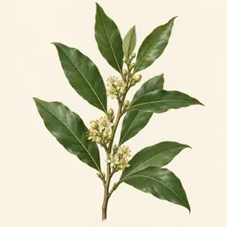 Laurel (ilustración botánica)