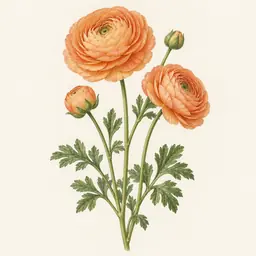 Ranúnculo (ilustración)