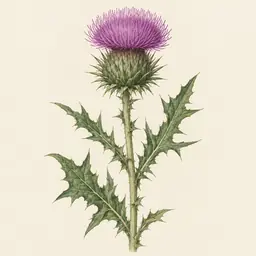 Cardo (ilustración botánica)
