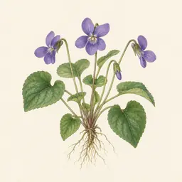 Violeta (ilustración botánica)