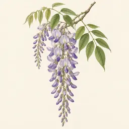 Glicina (ilustración botánica)