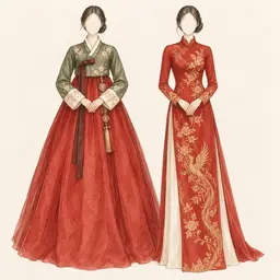 Corea y Vietnam (ilustración)