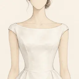 Escote Sabrina (ilustración)