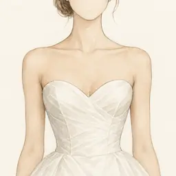 Escote corazón (ilustración)