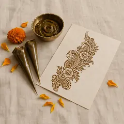 El mehndi (ilustración)