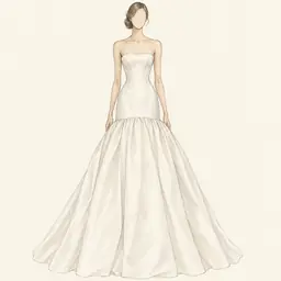 Cintura baja (drop waist) (ilustración)