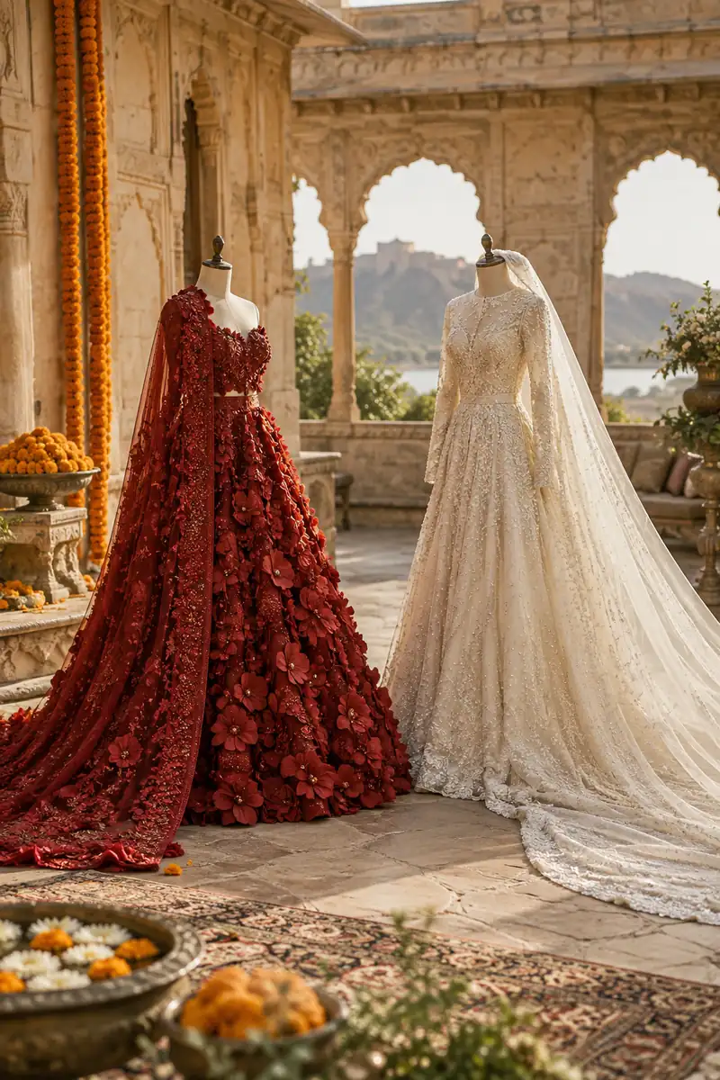 El lehenga, sur de Asia