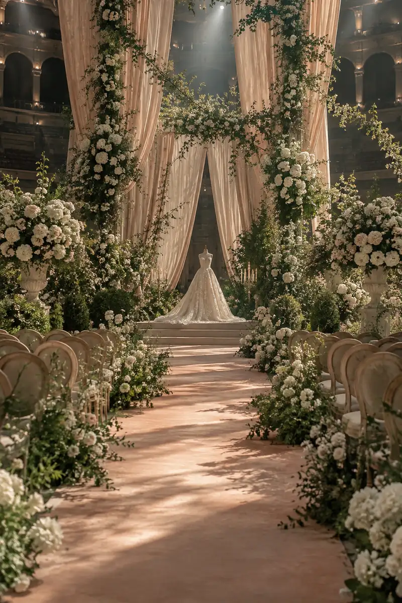 Ilustración del estilo de la boda